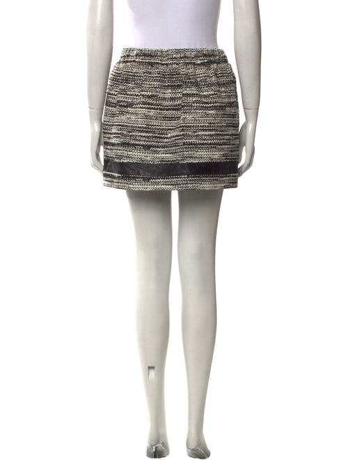 Maje Tweed Pattern Mini Skirt