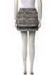 Maje Tweed Pattern Mini Skirt
