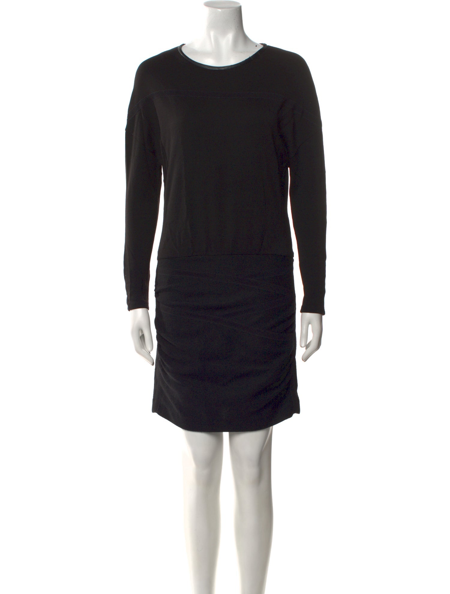 Maje Crew Neck Mini Dress