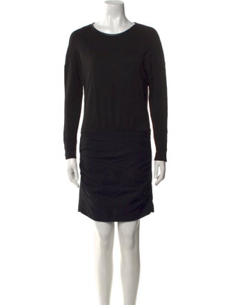 Maje Crew Neck Mini Dress