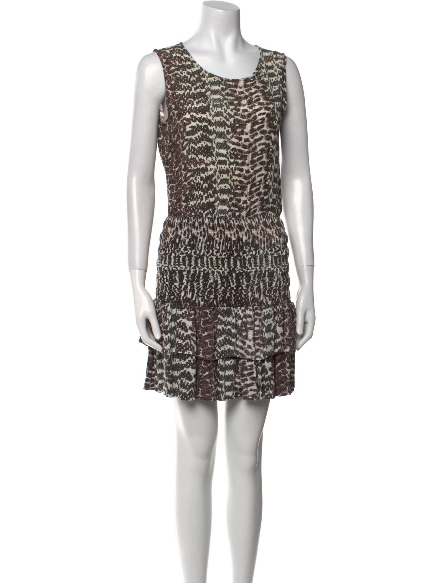 Maje Printed Mini Dress