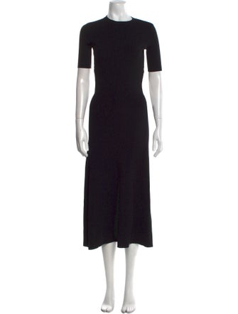 Maje Crew Neck Long Dress