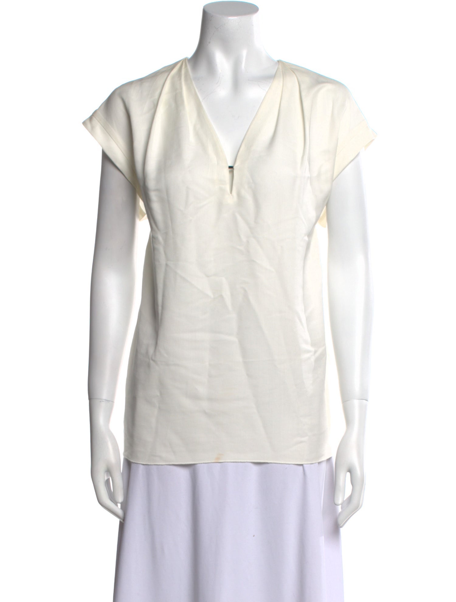 Maje V-Neck Short Sleeve Blouse