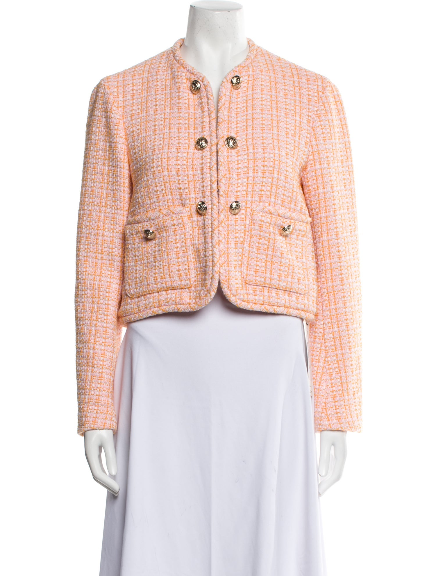 Maje Tweed Pattern Jacket