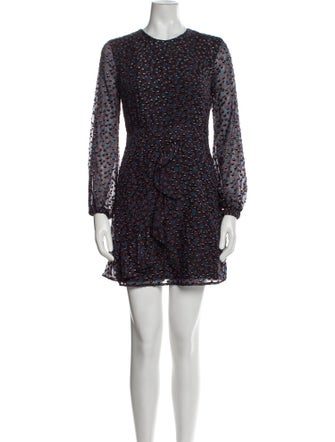 Maje Crew Neck Mini Dress