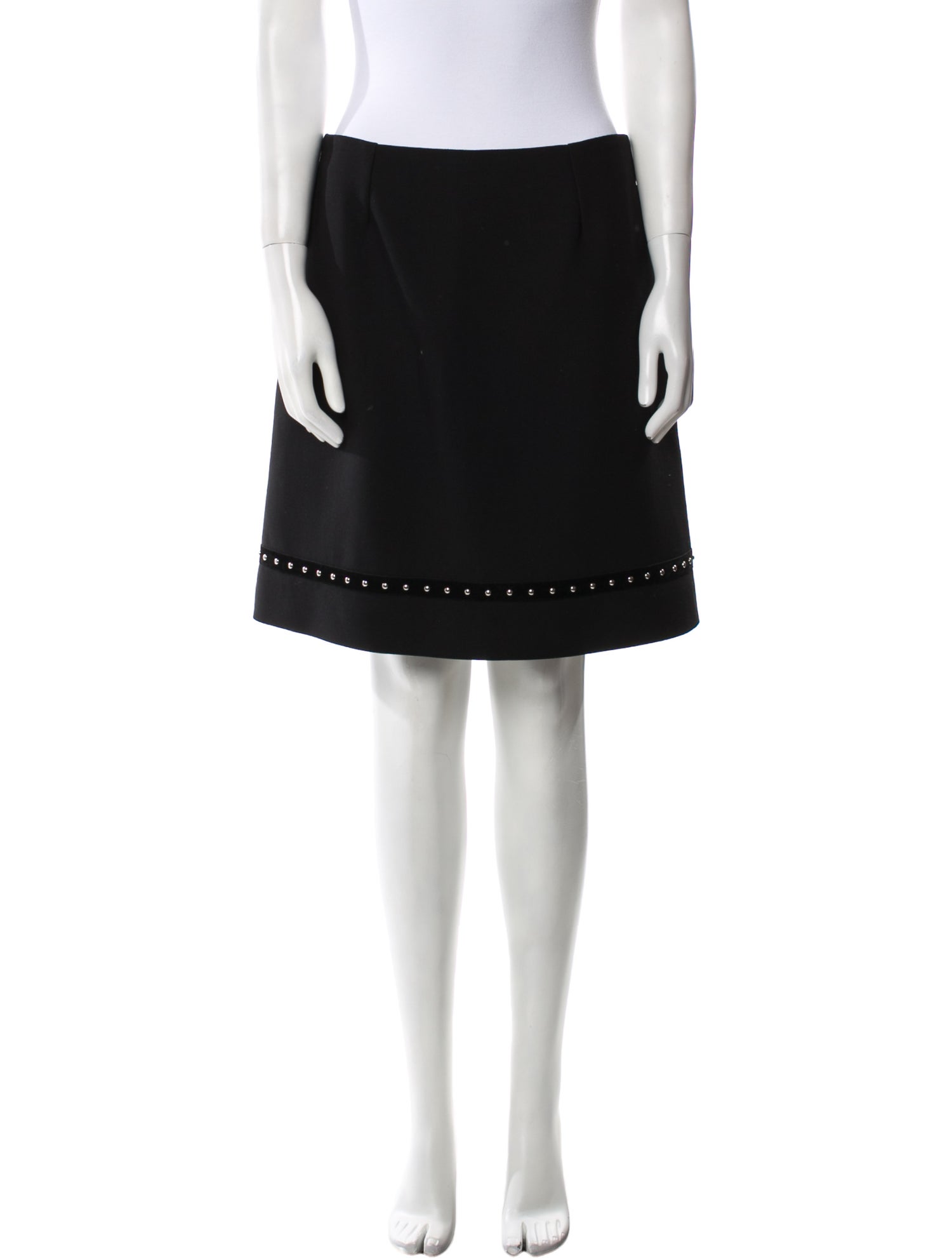 Maje Studded Accents Mini Skirt