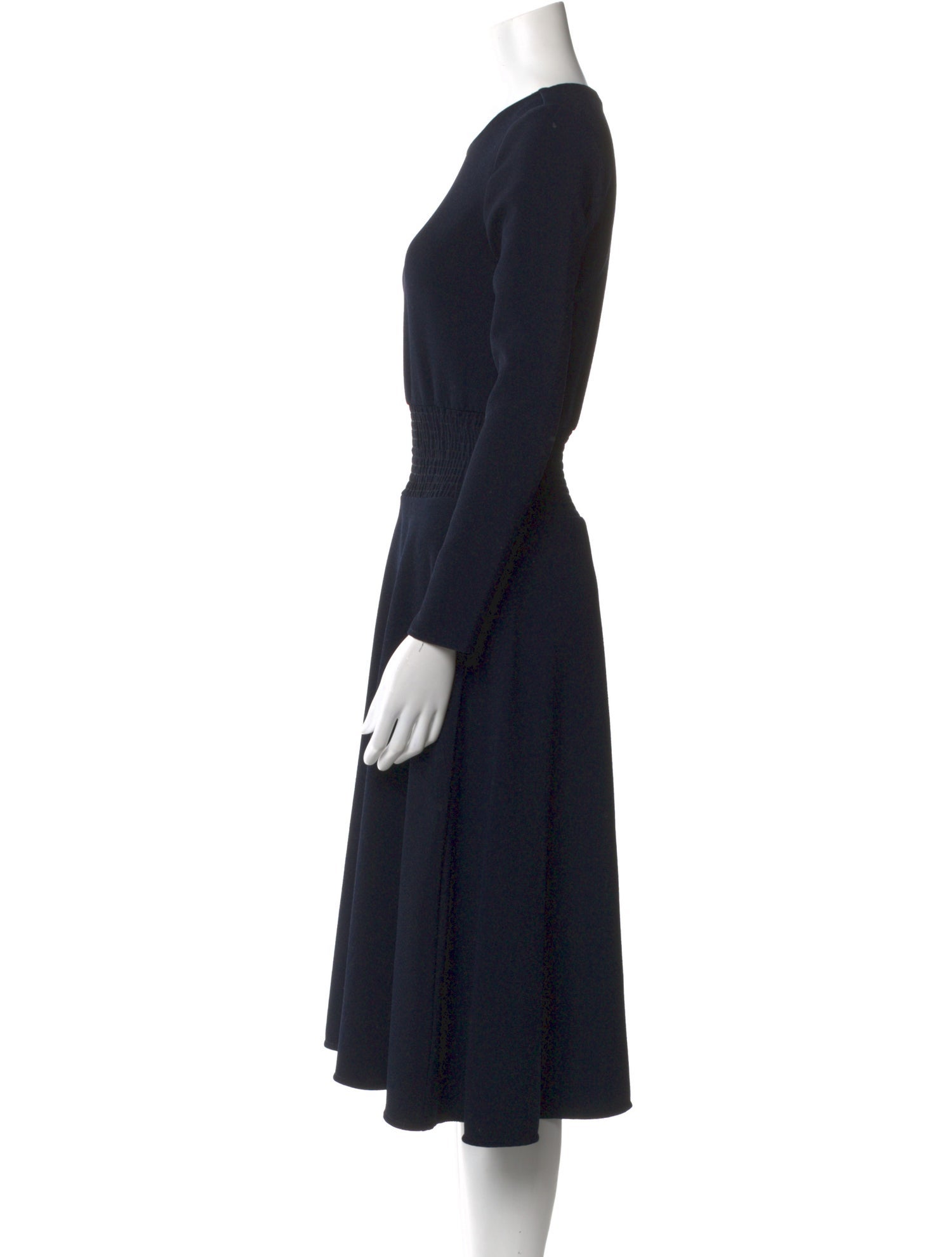 Maje Crew Neck Midi Length Dress