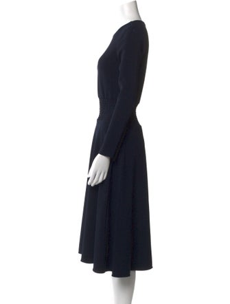 Maje Crew Neck Midi Length Dress