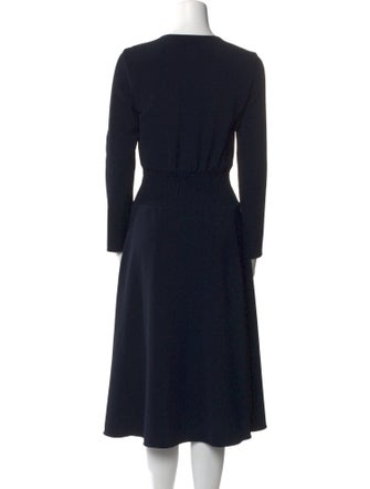 Maje Crew Neck Midi Length Dress