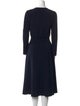 Maje Crew Neck Midi Length Dress