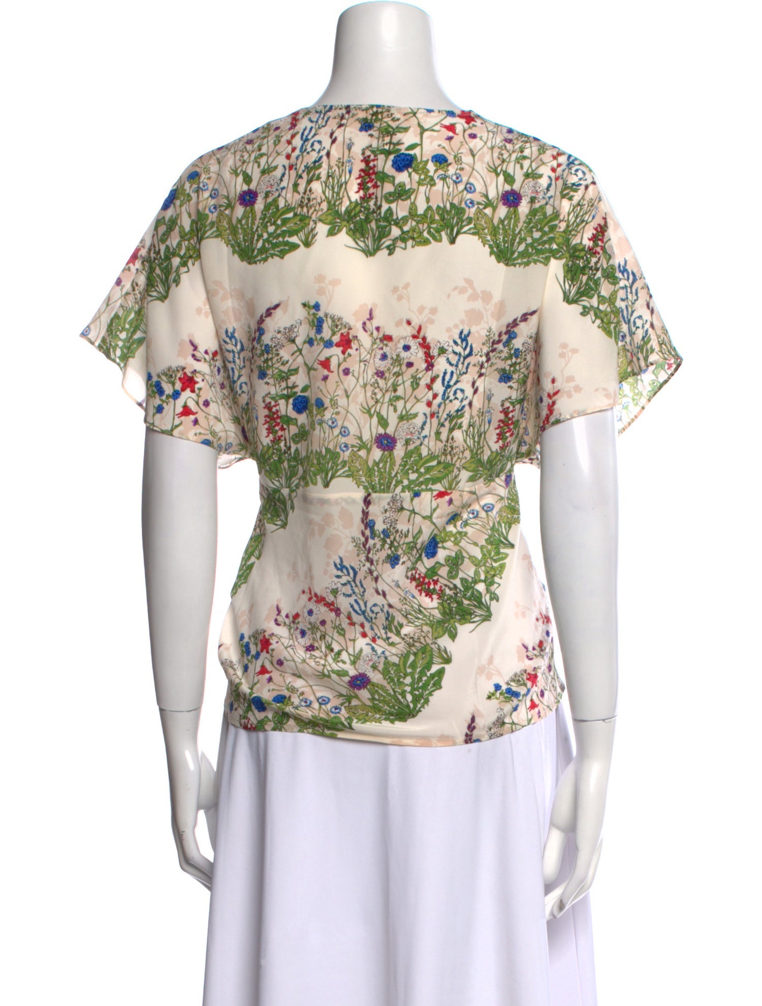 Maje Silk Floral Print Blouse