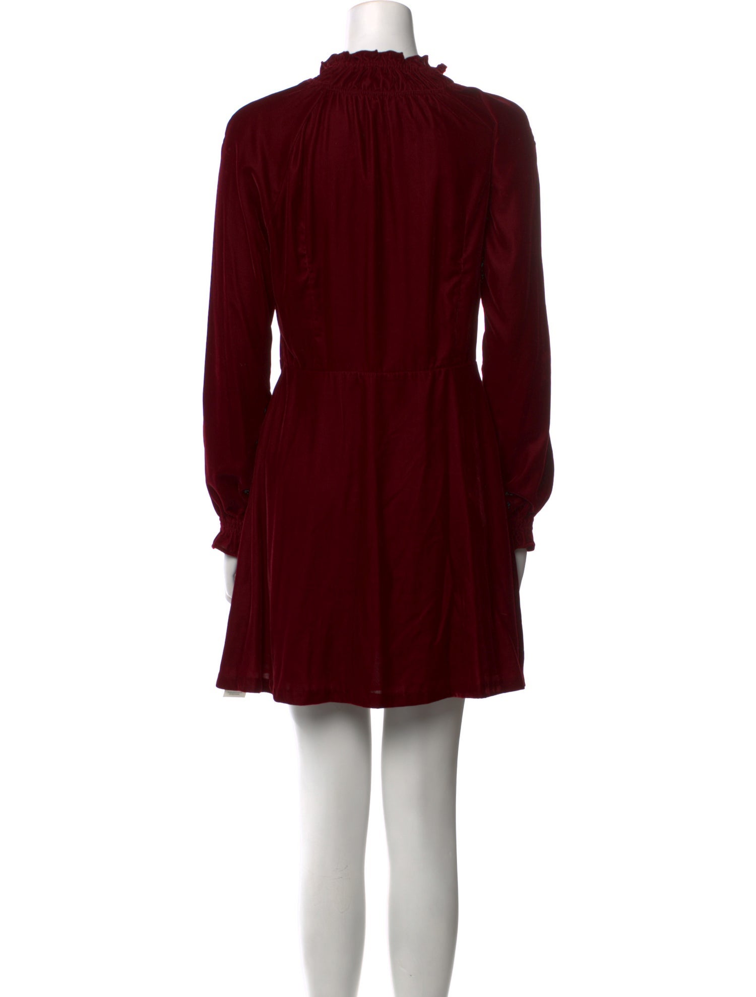 Maje Mock Neck Mini Dress