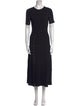 Maje Crew Neck Midi Length Dress