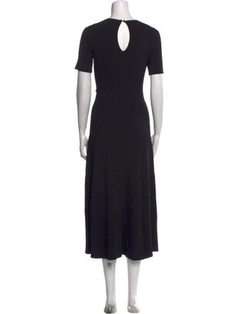 Maje Crew Neck Midi Length Dress