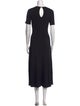 Maje Crew Neck Midi Length Dress