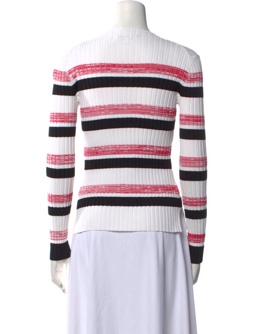 Maje Striped Crew Neck Sweatshirt