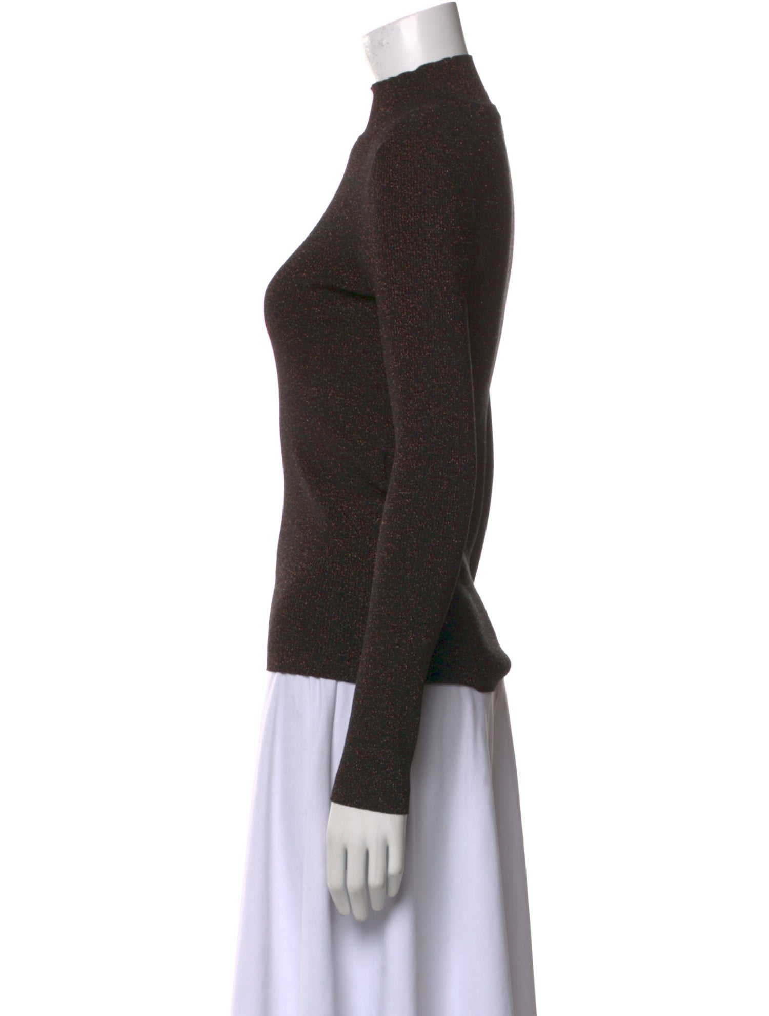 Maje Turtleneck Long Sleeve Top