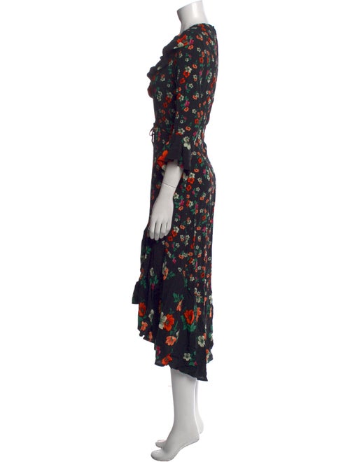 Maje Floral Print Long Dress