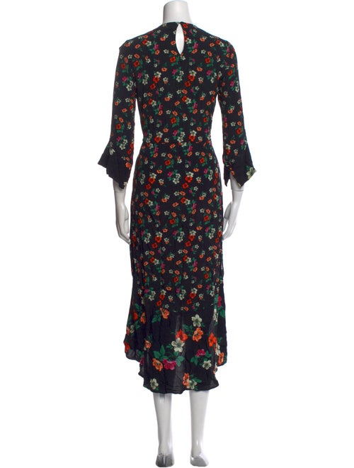 Maje Floral Print Long Dress
