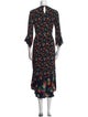 Maje Floral Print Long Dress