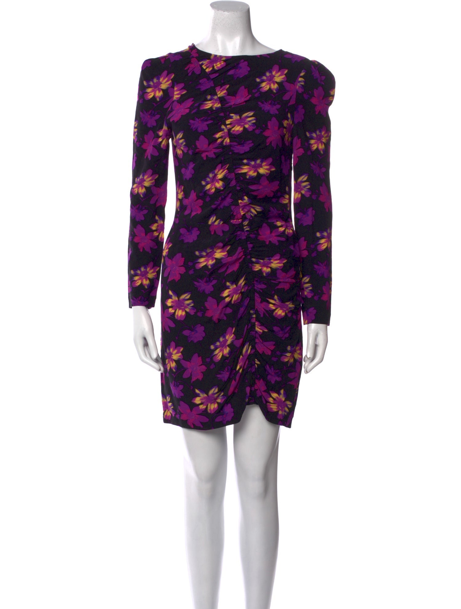 Maje Floral Print Mini Dress