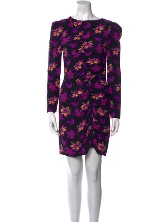 Maje Floral Print Mini Dress