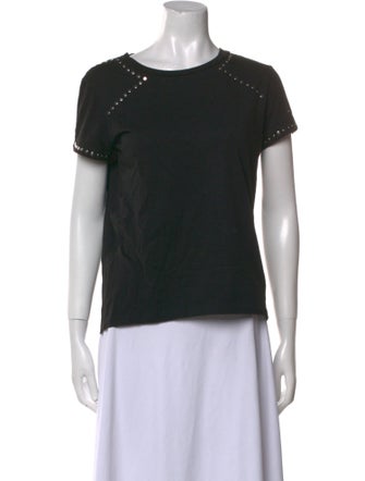 Maje Scoop Neck Short Sleeve T-Shirt