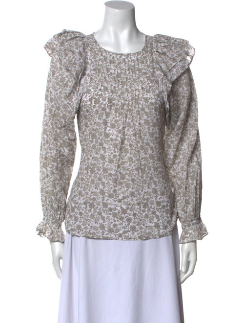 Maje Printed Crew Neck Sweatshirt