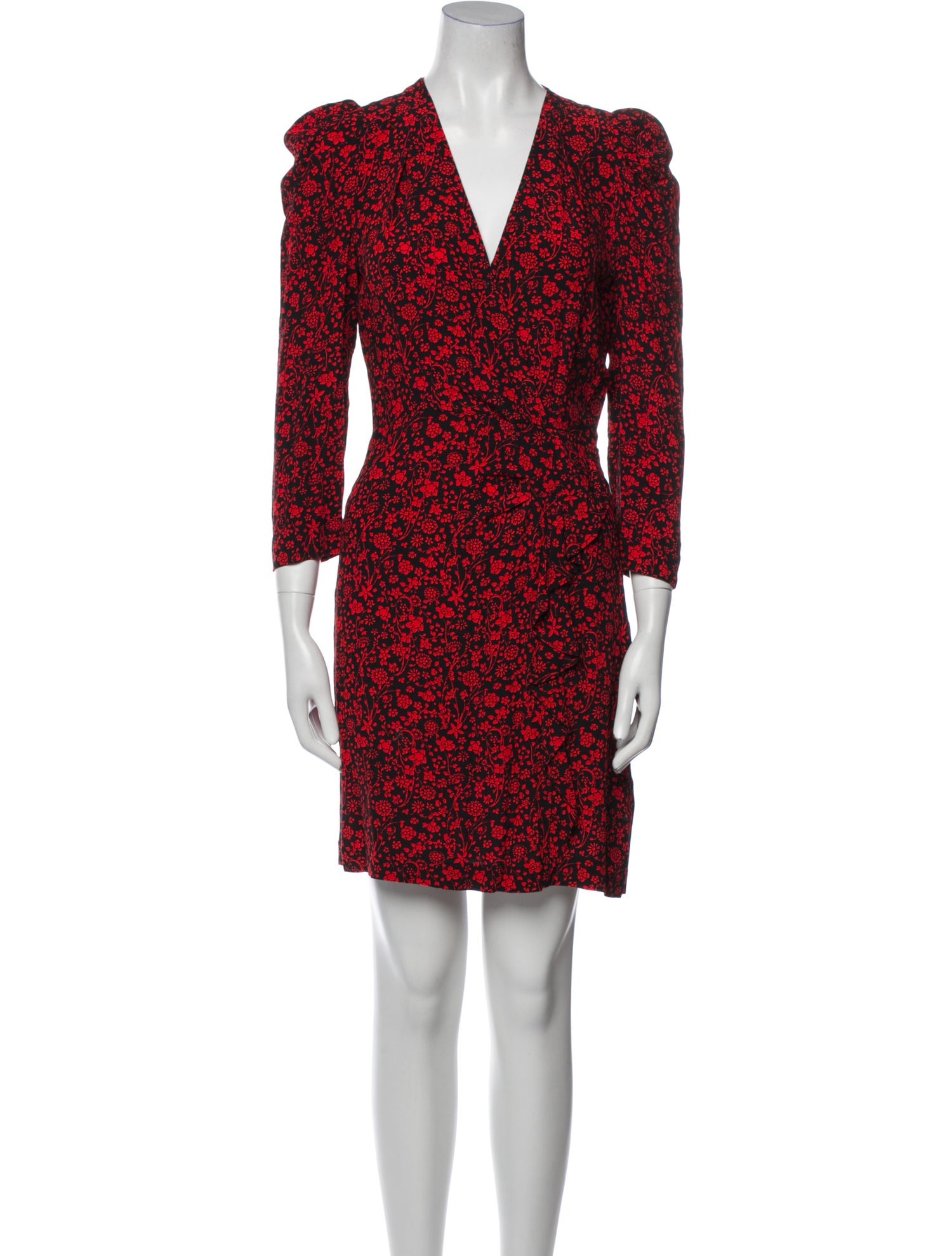 Maje Floral Print Mini Dress