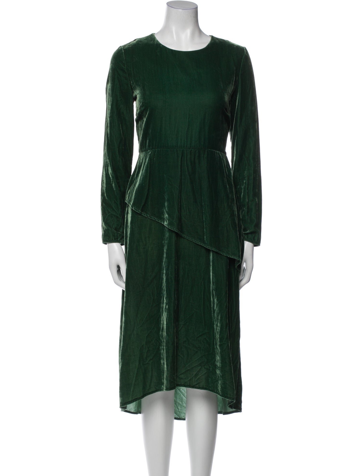 Maje Crew Neck Midi Length Dress