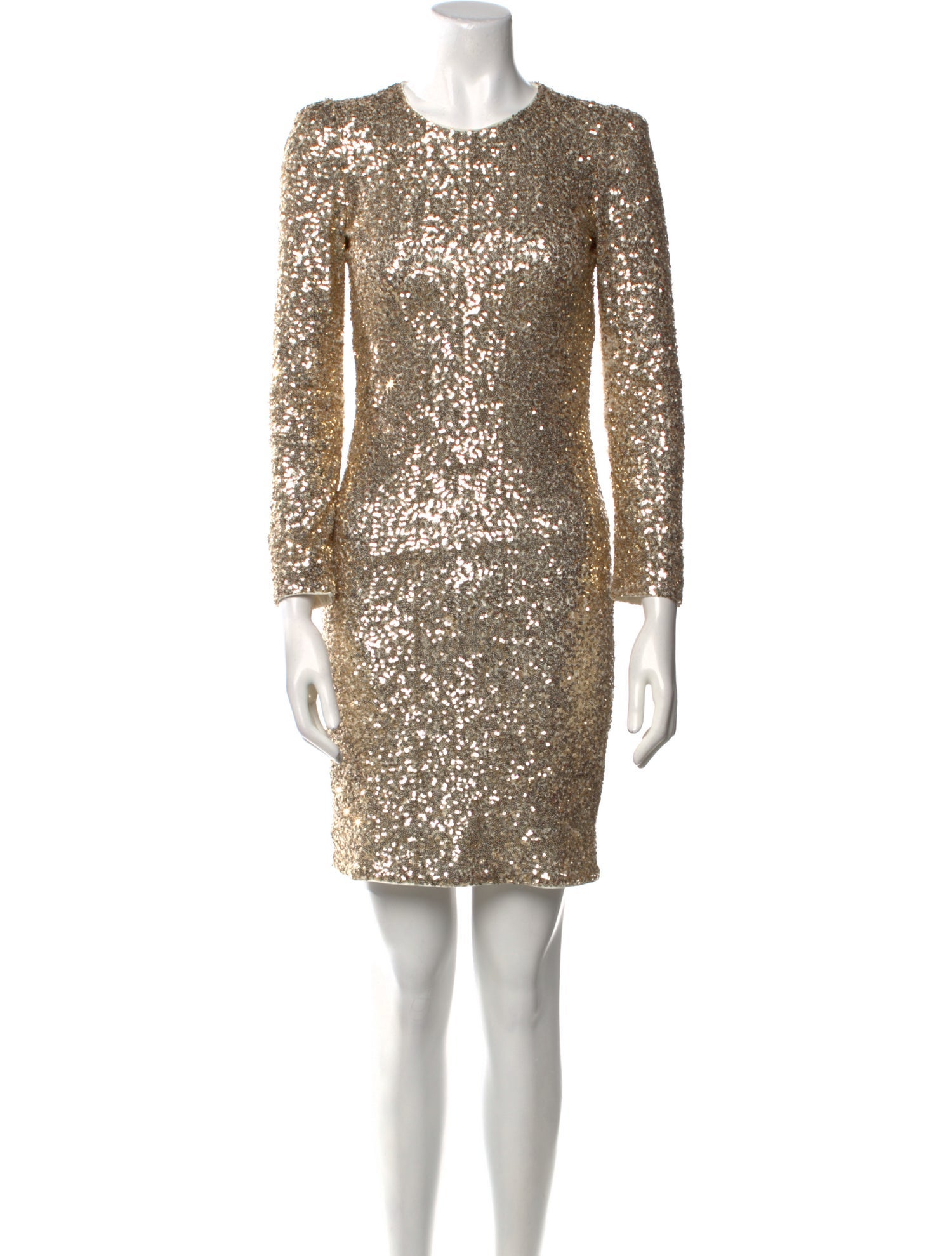 Maje Crew Neck Knee-Length Dress