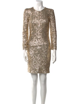 Maje Crew Neck Knee-Length Dress