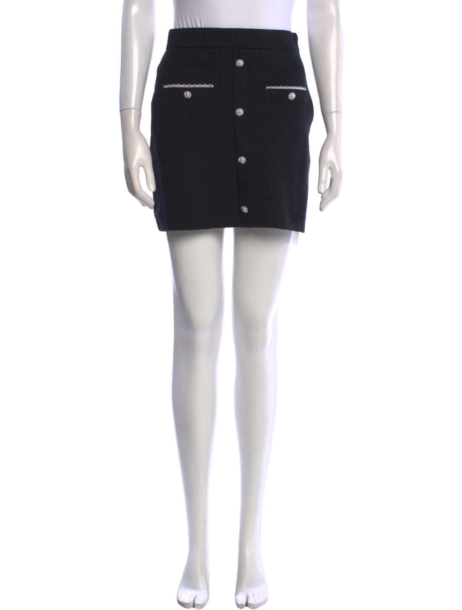 Maje Crystal Embellishments Mini Skirt