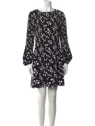 Maje Floral Print Mini Dress