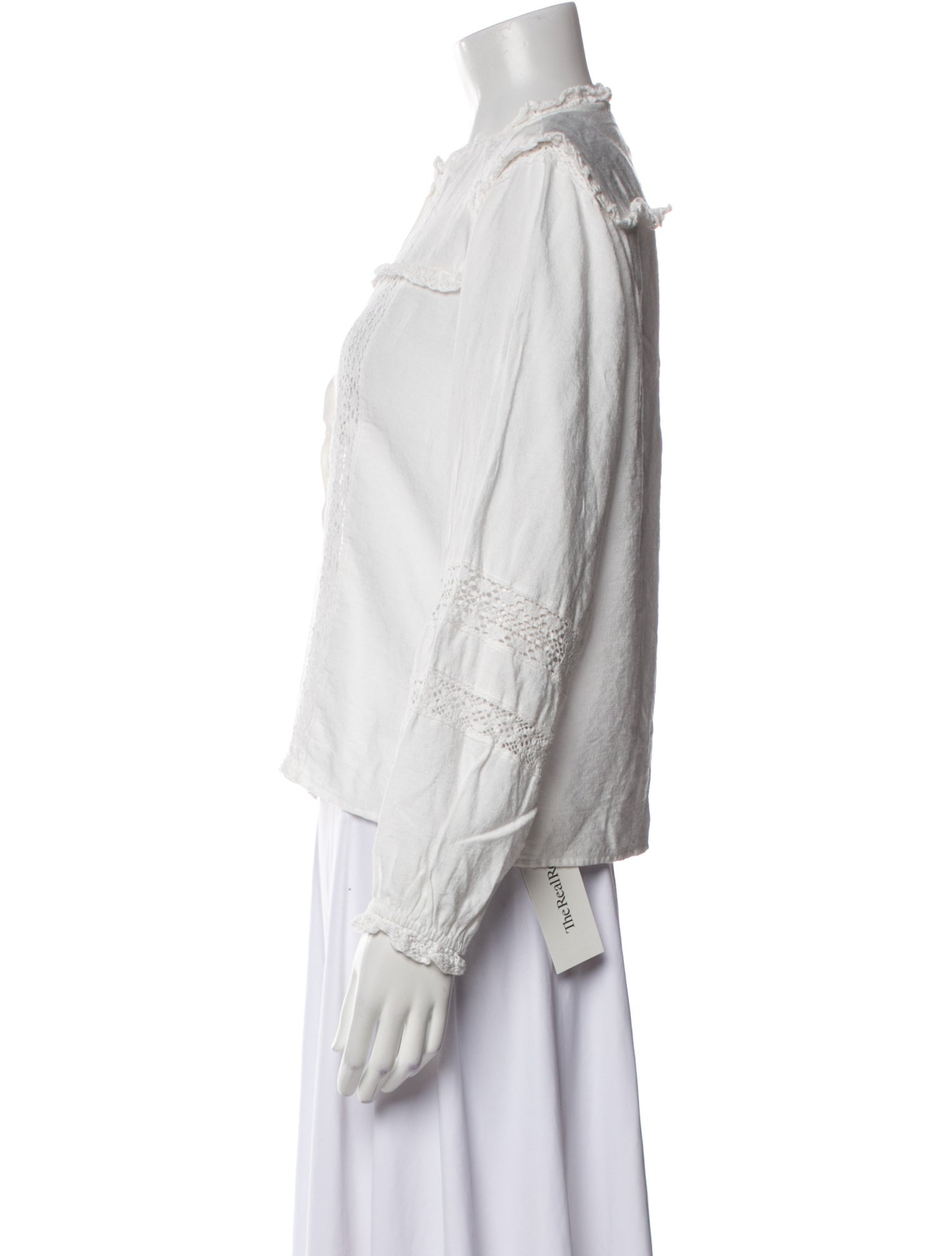 Maje Mock Neck Long Sleeve Blouse