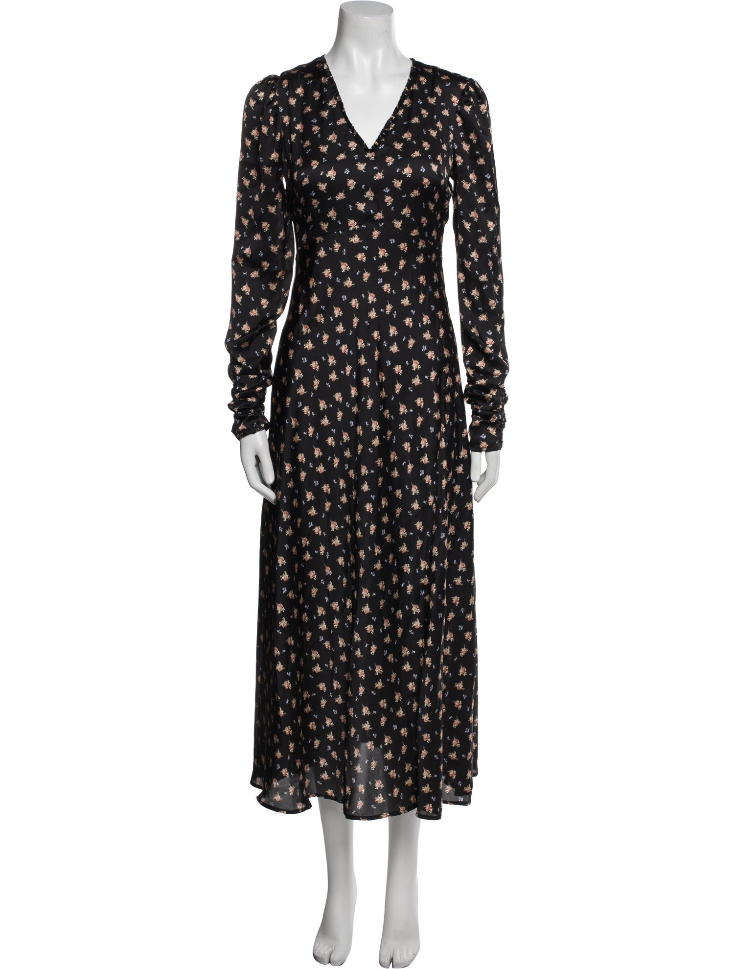 Maje Floral Print Long Dress