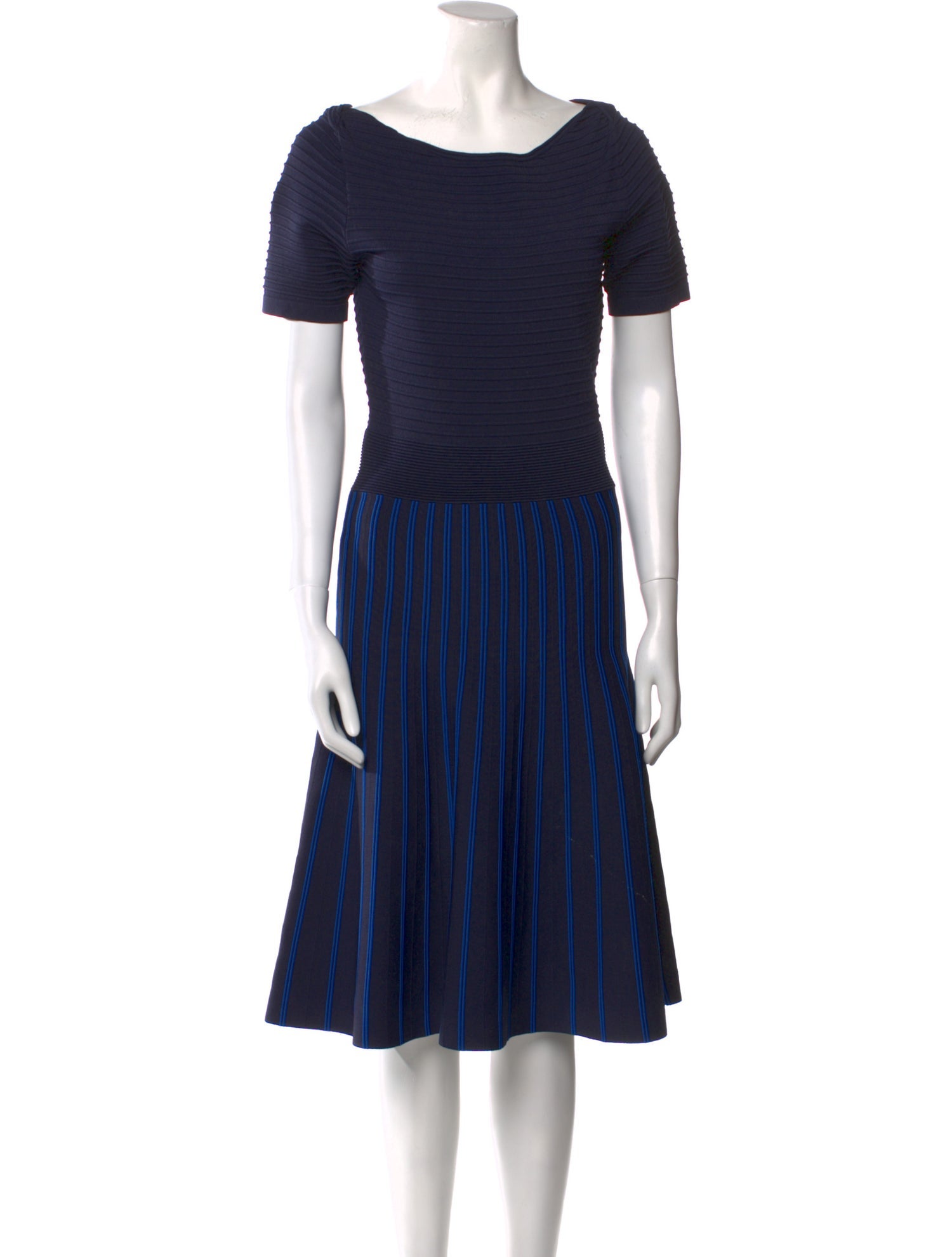 Maje Bateau Neckline Midi Length Dress