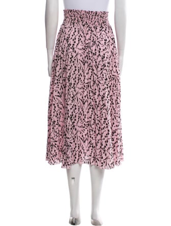Maje Printed Midi Length Skirt