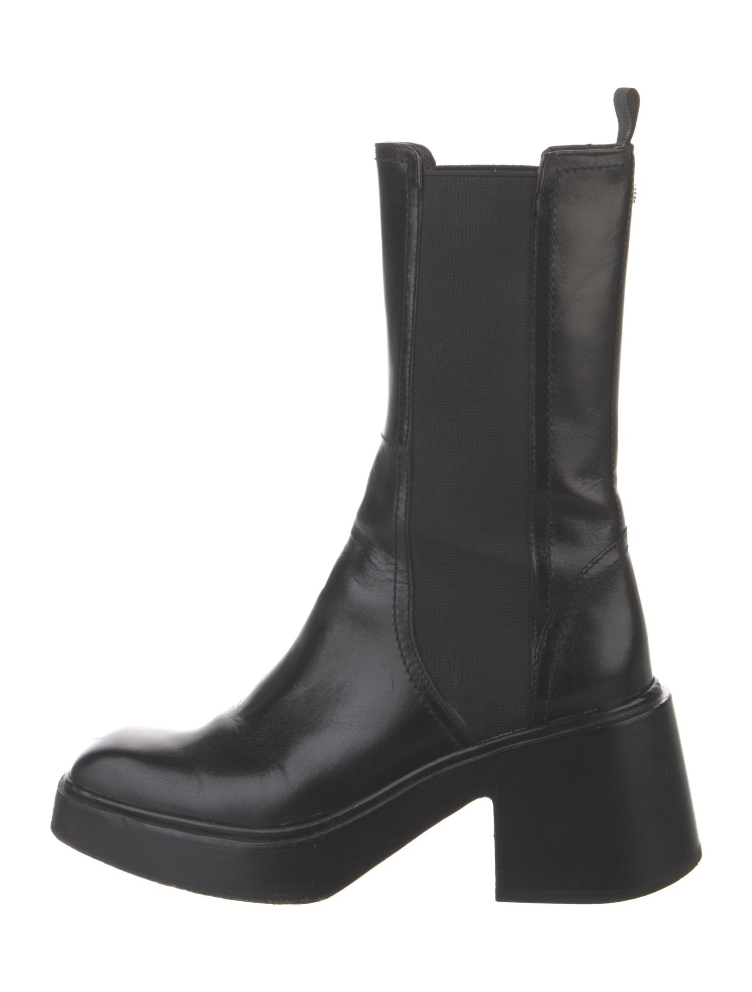 Maje Leather Chelsea Boots