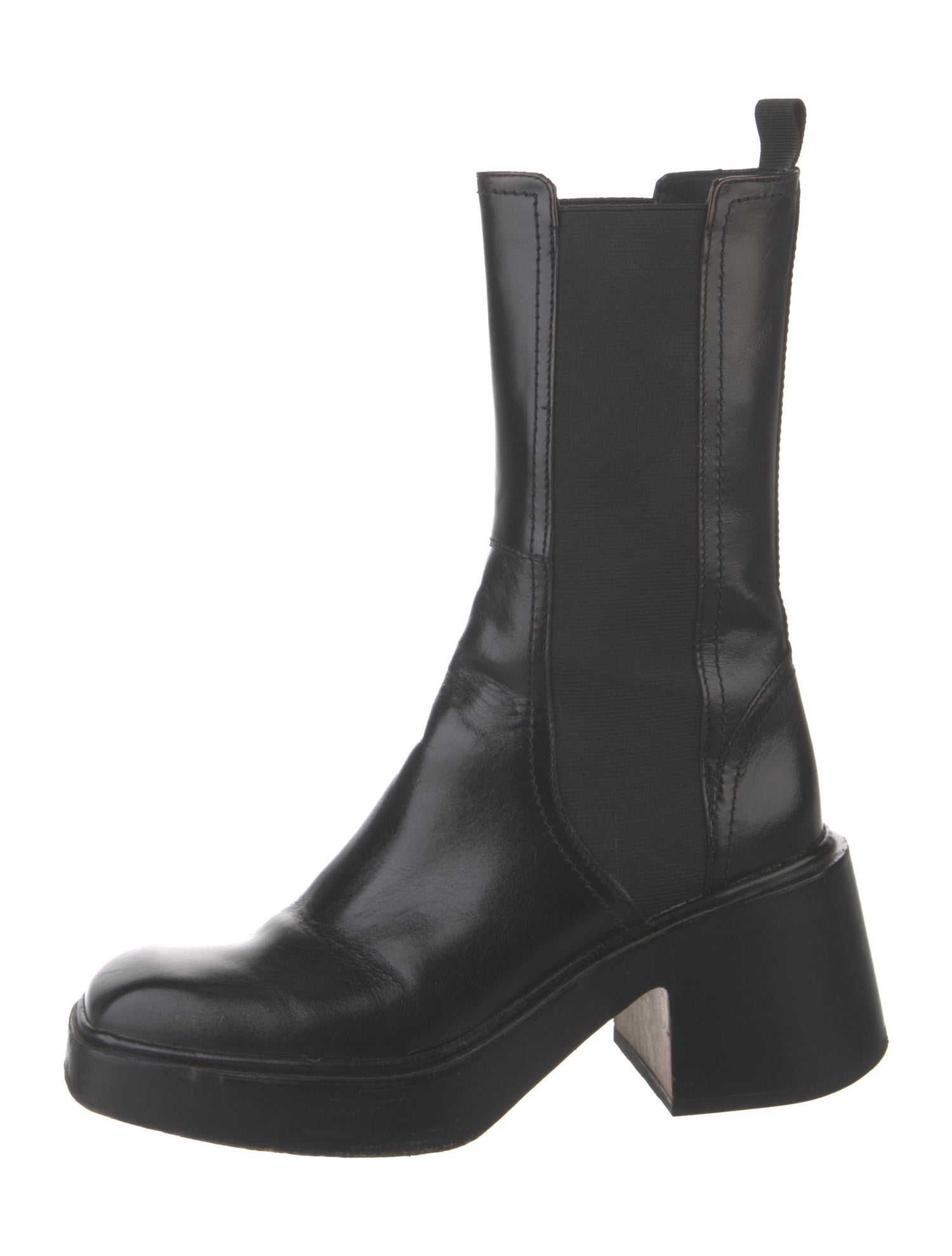 Maje Leather Chelsea Boots
