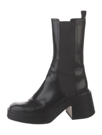 Maje Leather Chelsea Boots