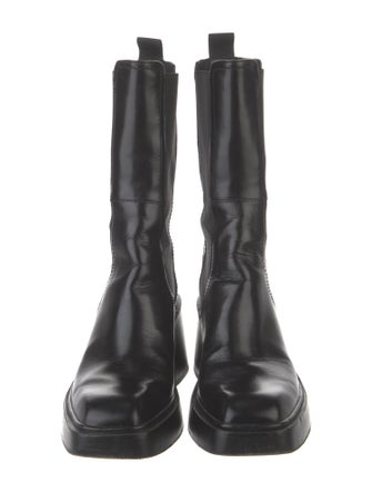 Maje Leather Chelsea Boots