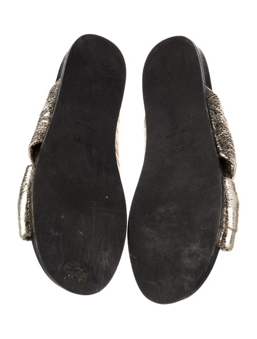 Maje Leather Slides