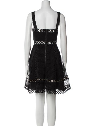 Maje Square Neckline Mini Dress