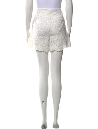 Maje Lace Pattern Mini Shorts