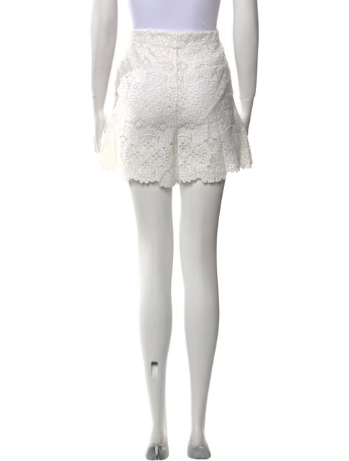 Maje Lace Pattern Mini Shorts