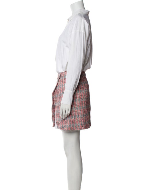 Maje Printed Pleated Accents Skirt Set