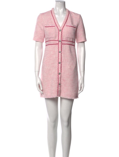 Maje V-Neck Mini Dress