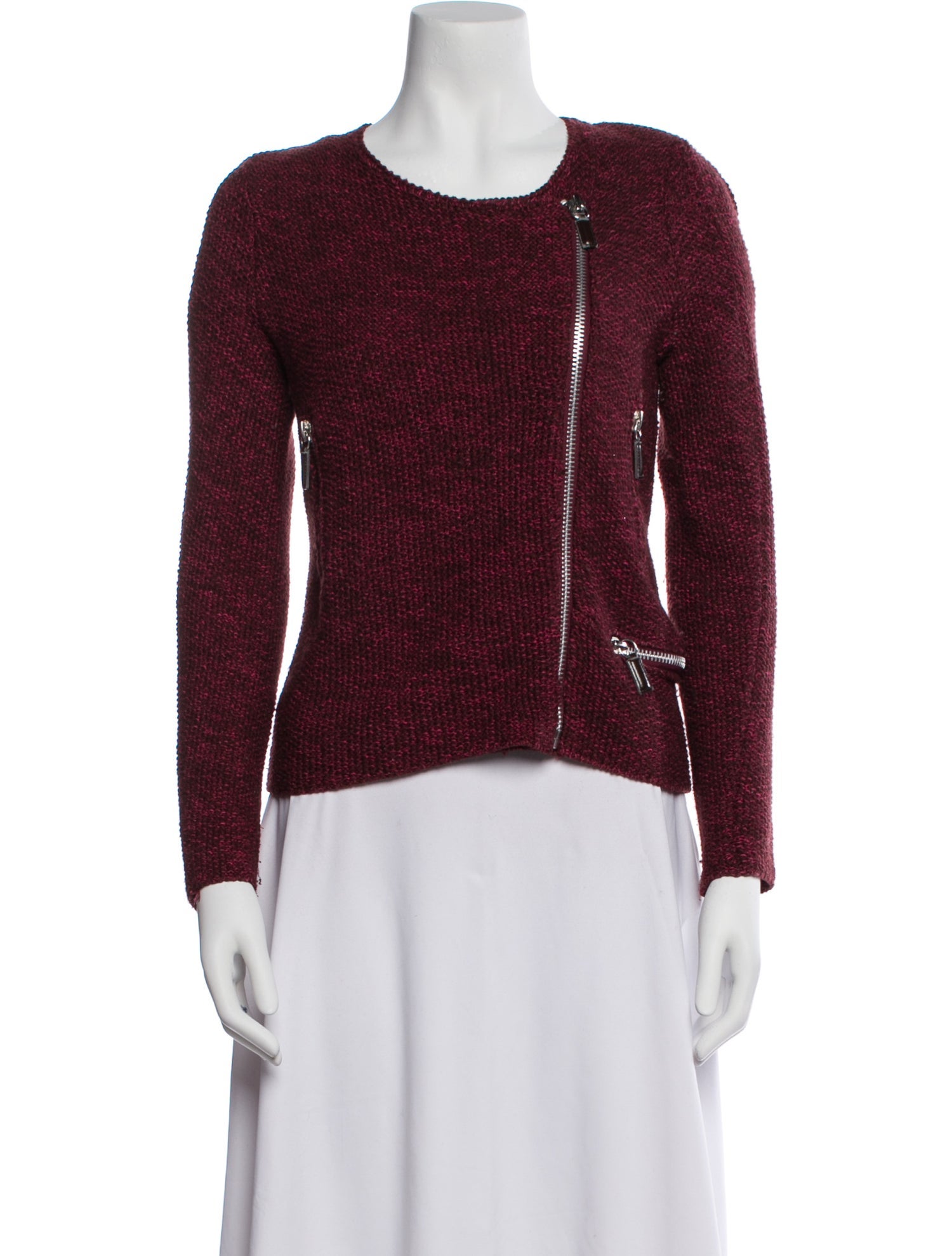 Maje Wool Tweed Pattern Evening Jacket