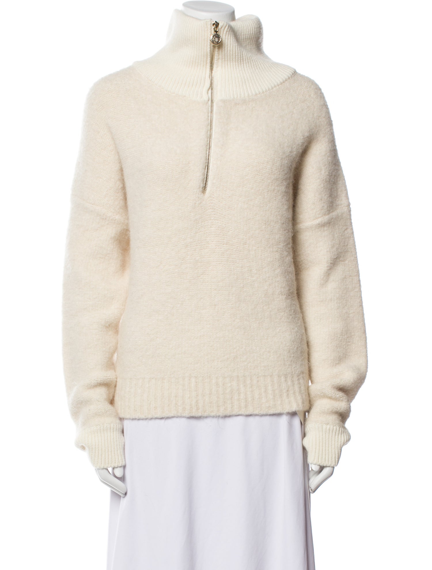 Maje Mock Neck Sweater
